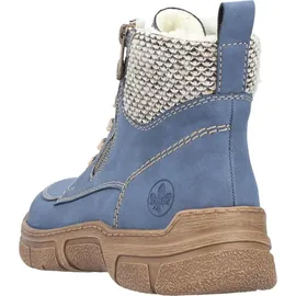 Rieker Schnürstiefel Damen Blau 42