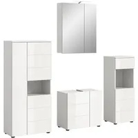 Xonox.home Badezimmer-Set Vira weiß Hochglanz B/H/T: ca. 188x190x34 cm