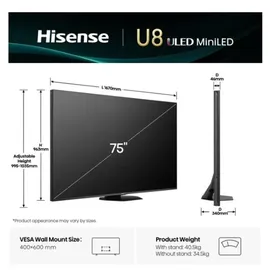 Hisense 75U8Q 75" 4K UHD LED Smart TV