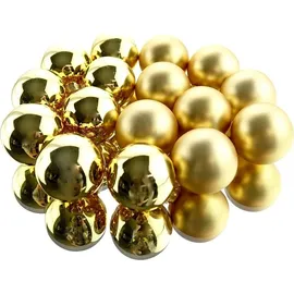 Kaemingk Weihnachtsbaumkugeln Glas 3,5 cm 16 Stück gold