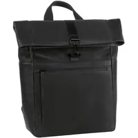 LEONHARD HEYDEN Rucksack Den Haag Rolltop Backpack Black