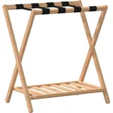vidaXL Gepäckablage 68x38x58 cm Bambus - Braun