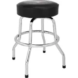 Fender Barhocker 61 cm gepolstert Schwarz/Chrom