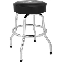 Fender Barhocker 61 cm gepolstert Schwarz/Chrom