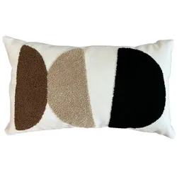Kissen 50 x 30 cm Polyester Braun