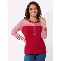 Casual Looks WITT WEIDEN 3/4-Arm-Shirt in rot-ecru-bedruckt | Gr.: 48