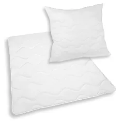 NYVI Bettdeckenset DreamScience Comfort 135x200 cm - 2-teilig - 1x Bettdecke 135x200 cm + 1x Kopfkissen 80x80 cm