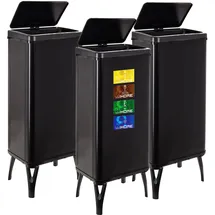 Wellhome Smart Mülleimer 60 l Schwarz