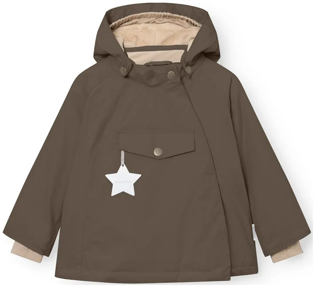 Mini a ture Matwang Fleece Lined Winter jacket. GRS tarmac green (7820) 3y