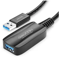 deleyCON USB Kabel USB 3.2 Gen 1 (3.1 Gen 1) USB C Schwarz,