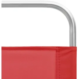 vidaXL Strandstuhl Klappbar Rot