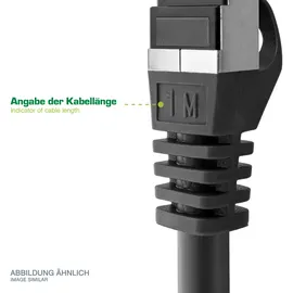 InLine Patchkabel Slim, Cat.6A, S/FTP, TPE (LSZH), PoE, schwarz,