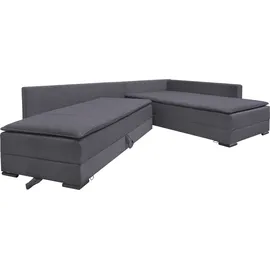 Home Affaire Eckcouch Cord 3-Sitzer Grau