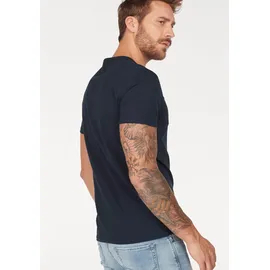 JACK & JONES T-Shirt Basic V-Neck in blauem Navy-S