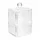 5five simply smart Aufbewahrungsdose Selena 9,4 x 9,4 x 16,7 cm 2-tlg. transparent/weiß