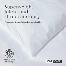 Homescapes Wasserdichter Bettbezug 200 x 200 cm Weiß