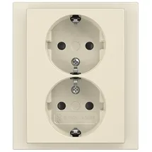 Busch-Jaeger Doppelsteckdose 202 EUJB-82 Elfenbeinweiß