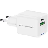 Conceptronic Ladegerät 2Port 20W,1xUSB-C,1xUSB-A 1.5m ws