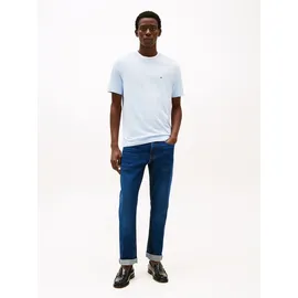 Tommy Hilfiger Regular Fit T-Shirt aus reiner Baumwolle, Hellblau, L