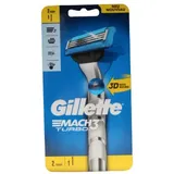 Gillette Mach3 Turbo Rasierer 2 Klingen 3D Motion Rasierer  Rasierer