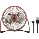 goobay USB-Tischventilator bronze