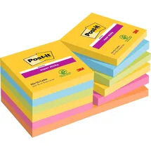 Post-it Super Sticky Notes Carnival Collection, 12 Stück