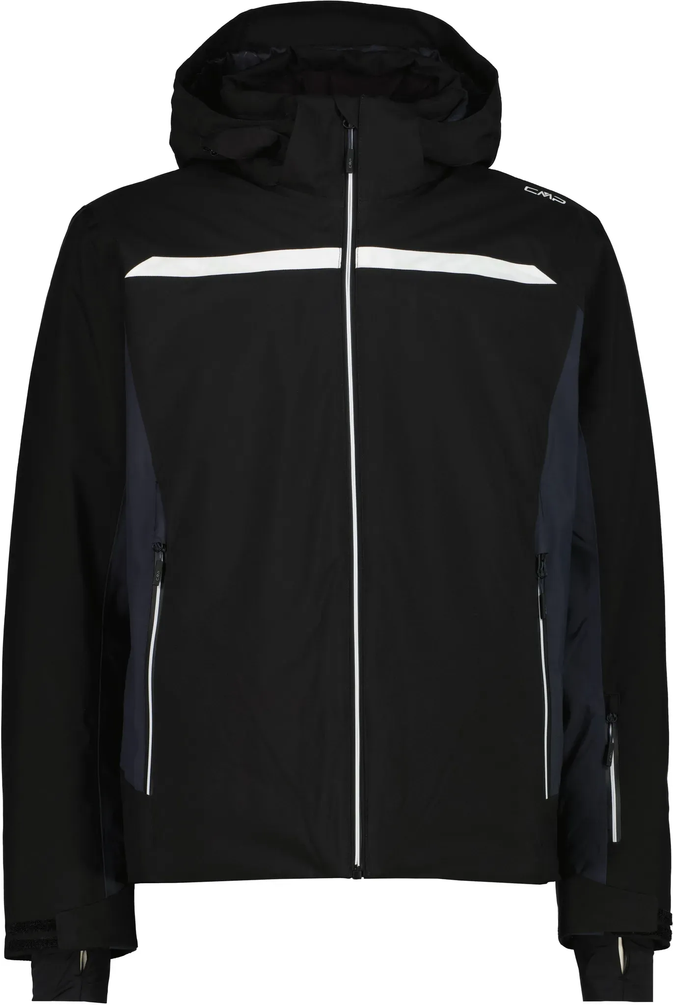 Winterjacke CMP, Herren, Gr. 50, nero, Obermaterial: 100% Polyester. Futter: 100% Polyester. Wattierung: 100% Polyester, Jacken Winterjacke