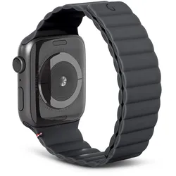 Decoded D21AWS44TS3SCL, Band, Smartwatch, Holzkohle, Apple, Watch, Silikon
