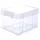 BigDean Stapelbox Kunststoff 44x35x24cm weiß stapelbar