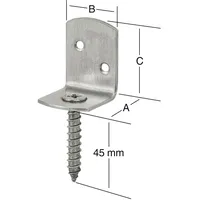 Vormann Flechtzaunbeschläge 32 x 30 x 38 mm