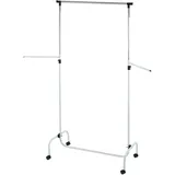 Wenko Kleiderständer Trio 91 x 45 x 122-192 cm chrom/weiß