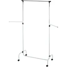 Wenko Kleiderständer Trio 91 x 45 x 122-192 cm chrom/weiß