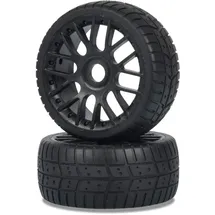 CARSON Reifen Set On-Road 1:8 Schwarz 500405840