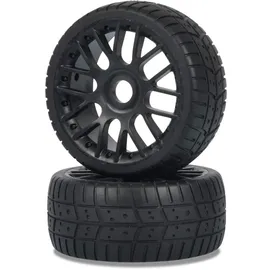 CARSON Reifen Set On-Road 1:8 Schwarz 500405840