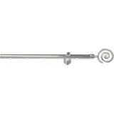 Good Life Innenlaufschiene Espiral, Ø 20 mm, 1-läufig, Fixmaß, mit Bohren, verschraubt, Aluminium, Metall silberfarben Ø 20 mm x 160 cm