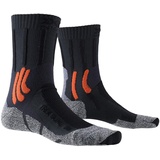 X-Socks Trek Dual Socks, Granite Grey/Bonfire Orange, 45-47