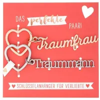 SHEEPWORLD Anhänger-Set Schlüsselworte Traummann & Traumfrau