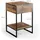 Vicco Nachtschrank Fyrk 43,5 x 43,5 x 66 cm Braun/Schwarz