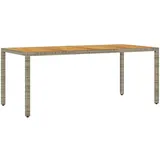 vidaXL Gartentisch 190 x 90 x 75 cm Grau