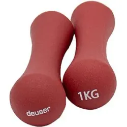 NEOPREN KURZHANTEL 1 KG ROT DEUSER® One Size