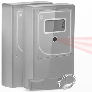 Personenzähler Einzelhandel mit Infrarot – Digitaler Kundenzähler, Türzähler, Besucherzähler mit Magnetschutz, Batteriebetrieben, Kabellos, Einfache Montage, Sicherheitskontrolle