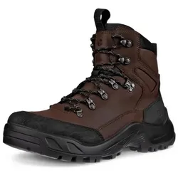ECCO Wanderschuhe Offroad Mid (Nubukleder, wasserdicht) mochabraun/schwarz Herren