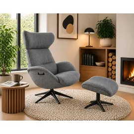 flexlux Relaxsessel FLEXLUX Polyester 90 x 107 x 89 cm Blau mit Kopfteil