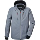 KILLTEC Herren Skijacke/Funktionsjacke mit abzippbarer Kapuze und Schneefang KSW 310 MN SKI JCKT, graumelange, S, 42400-000