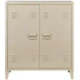 [en.casa] Oripää Aktenschrank 90 x 80 x 33 cm braun