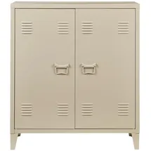 [en.casa] Oripää Aktenschrank 90 x 80 x 33 cm braun