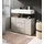 WELLTIME Waschbeckenunterschrank BIEL 82 x 56 cm Schwarz