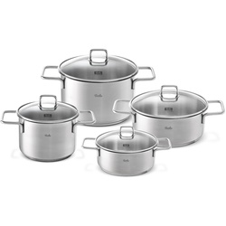 Fissler Topfset Nürnberg 4tlg. Edelstahl Silber