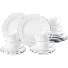 SELTMANN WEIDEN Sonate Blue Lines Kaffeeservice 18-tlg. blau/weiß