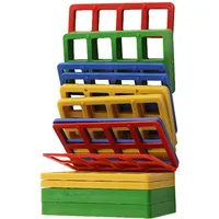 Relaxdays Abstandshalter, 120er Set, Kunststoff, 4 Größen, 1,5–10 mm,